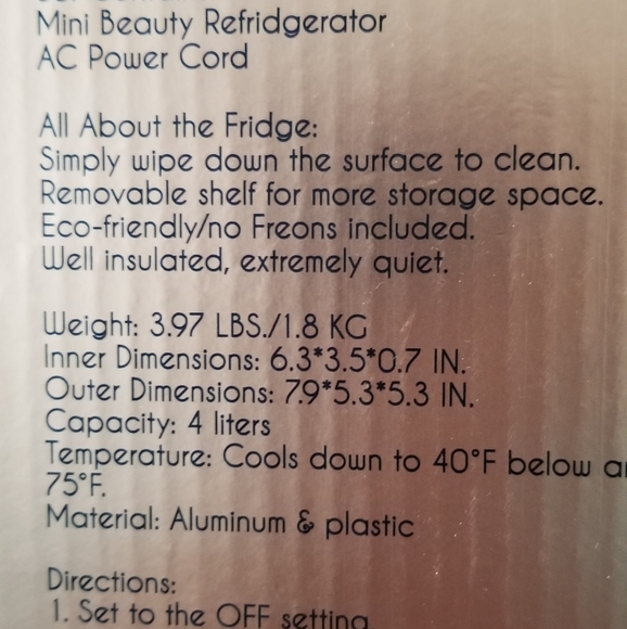 Alchemy Living Makeup Mini Beauty Fridge Refrigerator By Alchemy